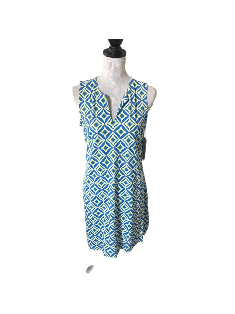 Lulu-B Womens UPF 50+ Sleeveless Dress Golf Athletic Small NWT Blue